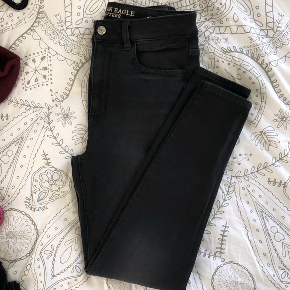American Eagle Outfitters Denim - AEO Super Stretch highest rise Black Jegging